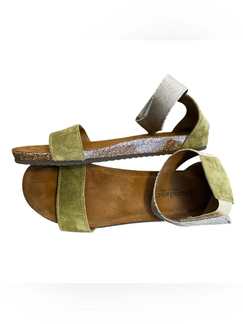 Sundance leather sandals made in Italy size 40